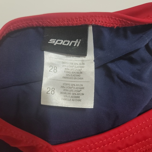 Lifeguard Swimsuit Red women's size‎ 28 Sporti Size 2 XS Swim - Picture 6 of 6